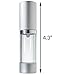 Airless Pump Bottle Refillable Travel Container - 0.5 fl oz (3 Pack) + Funnel