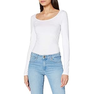 VERO MODA Dames Vmmaxi My Ls Soft Long U-Neck Noos’ shirt met lange mouwen