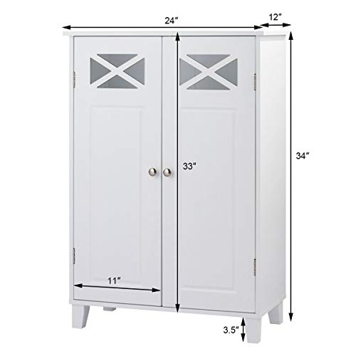 3 Tangkula+Bathroom+Standing+Adjustable+Organizer