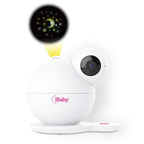 iBaby M7 Baby Monitor 1080P with Thousands of lullabies & Bed Stories, Motion and Cry Alert, Temperature & Humidity Sensors, Air Sensors, Moonlight Projector
