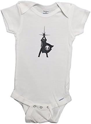 Mari Kyrios Creations Star Wars Baby Onesie New Hope Logo Luke Skywalker Light Saber Jedi Symbol Baby Jumpsuit Pajamas &amp; Bodysuit PJ Romper (0-3 Months)