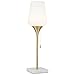 Amazon Brand – Rivet Harper Marble and Brass Uplight Table Lamp, Bulb Included, 25