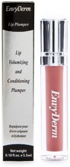 Lip Volumizing and Conditioning Plumper Fleur Nue, Shimmery Pale Peachy Nude 0.185. oz (5.5ml) by EnvyDerm