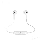 Adian Upgraded S6 Bluetooth Headphones,Wireless Headphones Bluetooth 4.1 Earbuds with Mic Sport Stereo Headset,Sweatproof Earphones,headsets (White) (white)