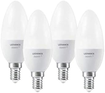 LEDVANCE Smart LED ZigBee Bombilla con casquillo E14 regulable luz
blanca clida regulable compatible directamente con Echo Plus y Echo
Show 2 Gen Paquete de 4 unidades Precio estimado 31.64 €
