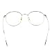 Cyxus Vintage Retro Blue Light Filter Glasses Round Anti Eyestrain Redness Metal Frame (8928T18,Sliver)