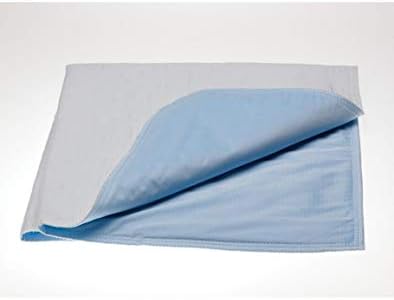 Pack of 4 Soft Large Washable Pink Underpads, for use with Incontinence, Reusable pet Pads, Reusable Bed Pads, Great for Dogs, Cats, and Bunny (Blue, 34" x 36")