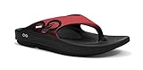 Oofos Unisex OOriginal Sport Flip Flop Marsala (INCLUDES FREE RED FOOT ROLLER MASSAGER)