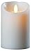 Luminara Realistic Artificial Flame Pillar Candle with Timer, 5-Inch, Ivory