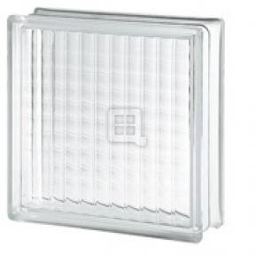 Quality Glass Block 12 x 12 x 4 Cross Ribbed Glass Block