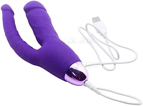 YFFCY shirt Vibration Alarm Silicone Double Penetration Ví-bratórs for Women Ví-bratór an-âl B-ütt Plug Women Sexxc Toys,Charge Purple, Ví-bratór Back Vibration Machine