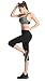 ABUSA Women's Cotton Workout Leggings Capris Power Flex Yoga Pants XXL Black