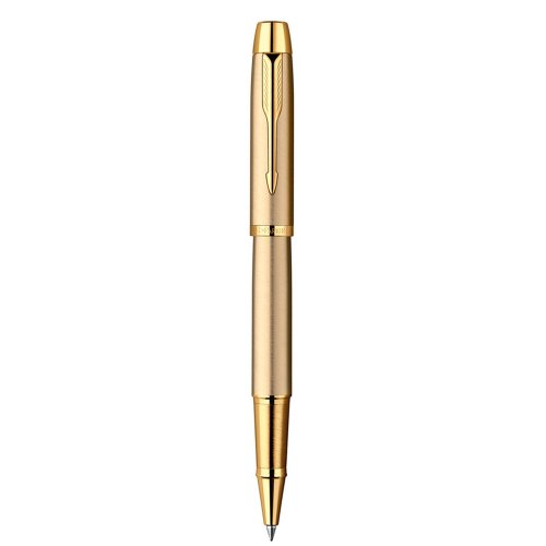 Parker im brushed gold rollerball pen
