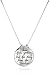 Amazon Essentials Sterling Silver Live The Life You Love Circle Pendant Necklace, 18
