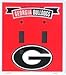 Georgia G Collegiate Aluminum Novelty Double Light Switch Cover Plate