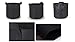 Obecome 3pc Non-woven Fabric Garden Planting Grow Bags with Handles（ Black） (Non-woven, 10Gallons)