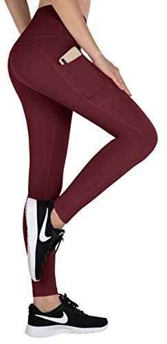ESPIDOO Yoga Pants for Women High Waist Yoga with Pockets Sports Leggings M