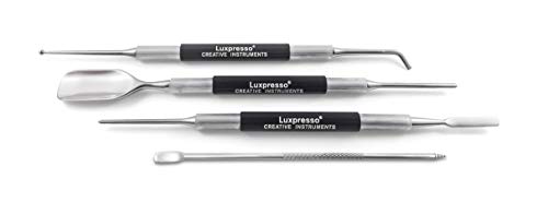 Luxpresso Barista Besteck/Barista Werkzeug - Creative Instruments - Profi Latte Art Tool Set, 4 Teile