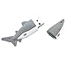 Aneew 16GB 2.0 Pendrive Gray Shark Fish Animals USB Flash Pen Drive Memory Thumb Stick Storage Data Photograph Gift
