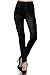 Women's Diamond Velvet Soft Stretch Leggings (S/M, Black)