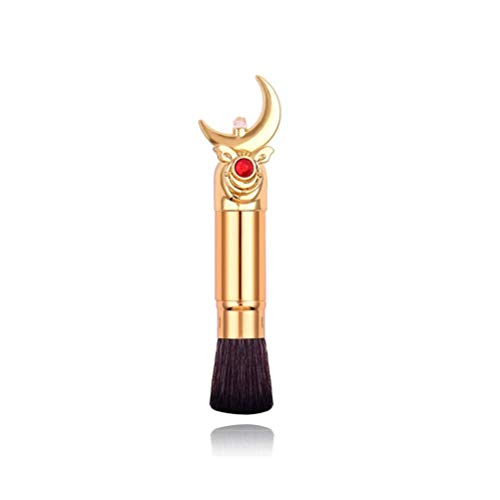 EDA LUXURY BEAUTY ROYAL MOON GOLD EXCLUSIVE MAKEUP BRUSH WITH COVER Flawless Flat Top Design Perfect Blending Blush Foundation Bronzer Contour Highlighter Powder Best Retractable Kabuki Brush Vegan 6 EDA LUXURY BEAUTY ROYAL MOON GOLD EXCLUSIVE MAKEUP BRUSH WITH COVER Flawless Flat Top Design Perfect Blending Blush Foundation Bronzer Contour Highlighter Powder Best Retractable Kabuki Brush Vegan
