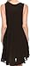 Sakkas 16609 - Alechia Mid Length Tank Top Sleeveless Embroidered Caftan Dress / Cover Up - Black - OS