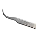 BEYELIAN Eyelash Extension Tweezers, Professional Lashes Tweezers for Make Fans, Curved Tip Stainless Steel ST-15