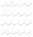 YOVORO 20-30PCS 20G Bioflex Clear Nose Rings Stud 2MM Nose Retainer Body Piercing Jewelry