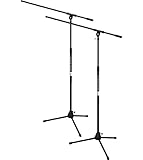 On-Stage Stands Tripod Mic Stand with Boom 2-Pack