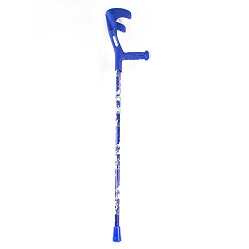 Charming Canes Adjustable Lightweight Folding Forearm Single Crutch