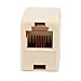 uxcell Plastic RJ11 6P4C Cable Connector for Landline Telephone 5 Pieces, Beige