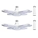 Deformable LED Ceiling Lights 2 Pack - 60W E26 6000LM Daylight White with 4 Adjustable Panels, Ideal for Garage, Warehouse, Basement