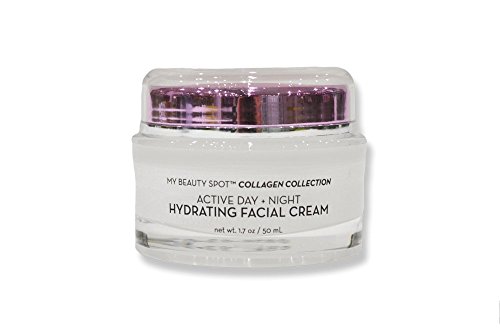 Active Day & Night Hydrating Facial Anti-Aging Cream - Non-Greasy, Fast Absorbing - Anti-Wrinkle, Hydrates, Smooths, Regenerates and Strengthens (Collagen)