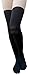 AM Landen Mock Thigh High/Mock Garter/Printed Tights/Tatoo Pantyhose (1-Nude/Black)