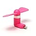 Premium Pocket Size Portable Cooling Fan For Apple 8 Pin Lighting Devices - Suitable For iPhone 5, 5s, 6, 6s, 6s+, iPod Touch and iPad (Pink)
