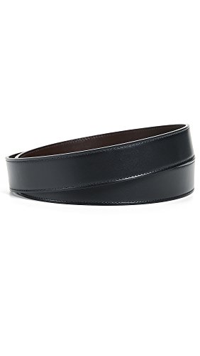 Salvatore Ferragamo Men's Double Gancio Reversible Belt, Gold/Black/Hickory, 38 - Thumbnail 4