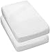 Utopia Bedding Waterproof Crib Mattress Protector - Quilted Crib Fitted - Cradle Mattress Cover (2-Pack)