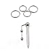 Male Metal Catheter Penis Plug Sex Rabbit Stainless Steel Urethral Dilators Rods Urethral Plug with Rings for Beginners Adult Sex Toys