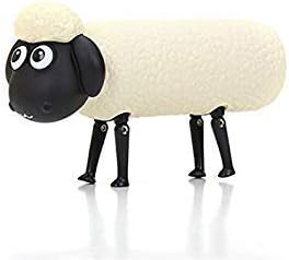 The Sheep Glass Unique Water Bottle 3D Shaun The Sheep 300ml (White)