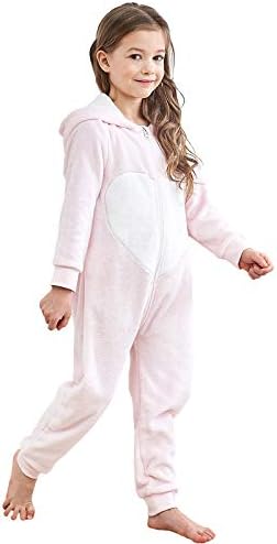 Kids Animal One-Piece Pajamas Costume Hooded Cosplay Onesies Plush Sleepwear for Girls & Boys Size 2-14