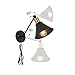 SEEBLEN Black Wall Sconce of 2, Industrial Style Plug in Wall Sconce Mini Adjustable Vintage Edison Simplicity Swing Arm Metal Wall Lamp Set of 2