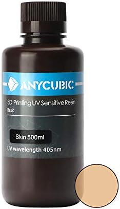 TRIGORILLA ANYCUBIC 3D Printer Rapid Resin 405nm for Photon UV Curing LCD DLP Printing 500ml, Skin