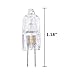 Osram Sylvania 64405 5 Watt 55 Lumens T4 Halogen G4 Base 12 Volt Clear Light Bulb