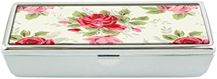 Vintage Flower Lovely Cath Kidston Design Lipstick Case Holder with Mirror Decorative Boxes Organizer Bag for Purse Cosmetic Storage Case Jewelry Box