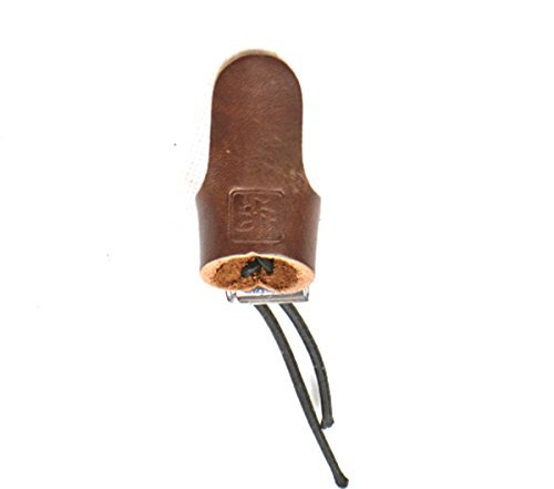 Best-selling Brown Cowskin Medium Thumb Finger Design Archery Finger Protector Mongolian Finger Guard Shooting Glove For Hunting Bow