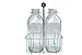 Wire Bottle Carrier for The Dairy Shoppe 64 oz bottles (64 oz The Dairy Shoppe, 2 Cell Carrier)