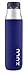 ZULU Studio Glass Water Bottle with Silicone Sleeve, Violet Ice, 26oz