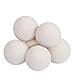 Wool Dryer Balls Organic XL 6-Pack, Premium Reusable Fabric Softener, Reduce Wrinkles Saves Drying Time, Static Cling, Hypoallergenic, Chemical Free
