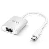 AUKEY USB-C to VGA Adapter, Aluminum Built for MacBook, Chromebook and More