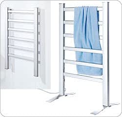 4030 Estante eléctrico de toallas y calentador de toallas Estante para montaje en pared o independiente 6 costillas de calefacción ALU